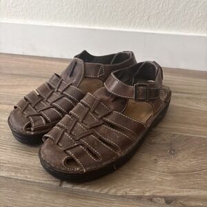 NAOT MEN'S JULIUS 69501 (Fisherman Sandal) Size 44 /10.5-11 Brown